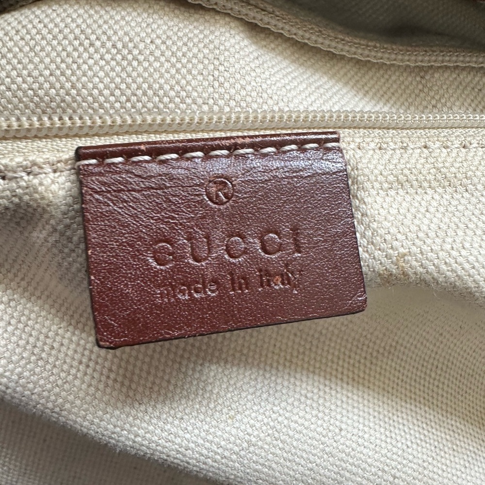 Gucci Diamante Canvas Sukey Satchel - Picture 15 of 16